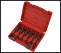 Sealey AK6901 Flexi-Head Flare Nut Diesel Injection Wrench Set 6pc 3/8 inch Sq Drive