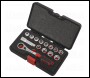 Sealey AK6926 Socket Set 14pc Go-Through Low Profile WallDrive® Metric