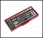 Sealey AK693 Premier Metric/Imperial Socket Set 1/2 inch Sq Drive 32pc
