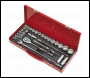 Sealey AK693 Premier Metric/Imperial Socket Set 1/2 inch Sq Drive 32pc