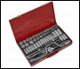 Sealey AK694 Socket Set 64pc 3/8 inch  & 1/2 inch Sq Drive 6pt WallDrive® - Metric/Imperial