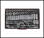 Sealey AK694 Socket Set 64pc 3/8 inch  & 1/2 inch Sq Drive 6pt WallDrive® - Metric/Imperial