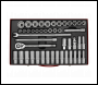 Sealey AK6941 Socket Set 46pc 1/2 inch Sq Drive 6pt WallDrive® - Metric