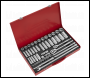 Sealey AK6942 Socket Set 50pc 3/8 inch  & 1/2 inch Sq Drive 6pt WallDrive® - Metric