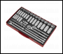 Sealey AK6942 Socket Set 50pc 3/8 inch  & 1/2 inch Sq Drive 6pt WallDrive® - Metric