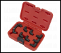 Sealey AK6985 Injector Pipe Socket Set 3/8 inch Sq Drive 9pc