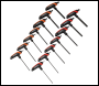 Sealey AK7149 Premier Metric/Imperial T-Handle Hex Key Set 14pc
