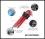 Sealey AK7164 Premier Extra-Long Ball-End Hex Key Set 11pc