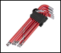 Sealey AK7164 Premier Extra-Long Ball-End Hex Key Set 11pc