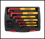 Sealey AK7177 Premier Extra-Long Hex Key Set 6pc - VDE Approved