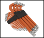 Sealey AK71870 Premier Imperial Jumbo Anti-Slip Ball-End Hex Key Set 13pc
