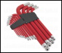 Sealey AK7187 Jumbo Ball-End Hex Key Set 13pc Anti-Slip - Metric