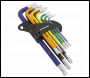 Sealey AK7193 TRX-Star* Key Set 9pc Colour-Coded Long