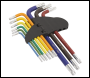 Sealey AK7193B Premier Long TRX-Star* Key Set 9pc
