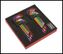 Sealey AK7199 TRX-Star* & Ball-End Hex Key Set 18pc Long Anti-Slip