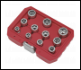 Sealey AK7281 Premier Bolt Extractor Socket Set 3/8 inch Sq Drive 11pc