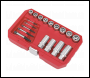 Sealey AK751 Bolt, Stud & Screw Extractor Set 18pc