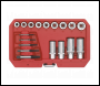 Sealey AK751 Bolt, Stud & Screw Extractor Set 18pc