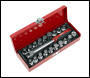 Sealey AK759 Oil Drain Plug Key Set 3/8 inch Sq Drive 20pc