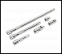 Sealey AK7690 Wobble/Rigid Extension Bar, Adaptor & Universal Joint Set 6pc 3/8 inch Sq Drive