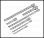 Sealey AK770 Wobble/Rigid Extension Bar Set 7pc 1/4 inch , 3/8 inch  & 1/2 inch Sq Drive