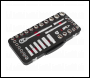 Sealey AK7923 Premier Platinum Metric/Imperial Socket Set 3/8 inch Sq Drive 37pc