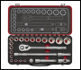 Sealey AK7924 Premier Platinum Socket Set 1/2 inch Sq Drive 24pc