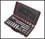 Sealey AK7925 Premier Platinum Metric/Imperial Socket Set 1/2 inch Sq Drive 40pc