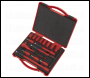 Sealey AK7940 Premier Insulated Socket Set 3/8 inch Sq Drive 16pc - VDE Approved