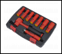 Sealey AK7942 Premier Insulated Socket Set 3/8 inch Sq Drive 9pc - VDE Approved