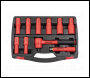 Sealey AK7943 Premier Insulated Socket Set 1/2 inch Sq Drive 10pc - VDE Approved