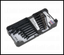 Sealey AK7978 Combination Ratchet Spanner Set 7pc Premier Black Metric