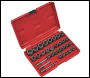 Sealey AK8132 Slim Design Bolt & Nut Extractor Set 32pc