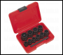 Sealey AK8184 Bolt Extractor Set 11pc 3/8 inch Sq Drive or Spanner