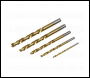 Sealey AK8189 Left-Hand Spiral Drill Bit Set 5pc