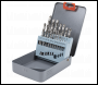 Sealey AK8190 Left-Hand Spiral Drill Bit Set 19pc