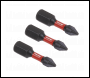 Sealey AK8204 Premier Phillips Impact Power Tool Bits #1 x 25mm 3pc