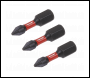 Sealey AK8204 Premier Phillips Impact Power Tool Bits #1 x 25mm 3pc