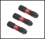 Sealey AK8209 Pozi Impact Power Tool Bits #3 x 25mm 3pc