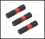 Sealey AK8214 Premier Hex Impact Power Tool Bits 6 x 25mm 3pc