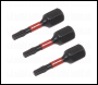 Sealey AK8215 Premier TRX-Star* Impact Power Tool Bits T10 x 25mm 3pc