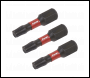 Sealey AK8218 Premier TRX-Star* Impact Power Tool Bits T25 x 25mm 3pc