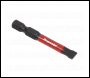 Sealey AK8228 Premier Slotted Impact Power Tool Bits 6.5 x 50mm 3pc