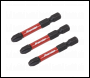 Sealey AK8231 Premier Phillips Impact Power Tool Bits #3 x 50mm 3pc