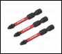 Sealey AK8233 Premier Pozi Impact Power Tool Bits #2 x 50mm 3pc