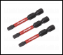 Sealey AK8243 Premier TRX-Star* Impact Power Tool Bits T25 x 50mm 3pc