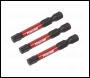 Sealey AK8246 Premier TRX-Star* Impact Power Tool Bits T40 x 50mm 3pc