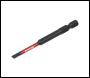 Sealey AK8251 Premier Slotted Impact Power Tool Bits 4.5 x 75mm 3pc