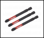 Sealey AK8256 Premier Phillips Impact Power Tool Bits #3 x 75mm 3pc