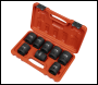 Sealey AK889M Premier Impact Socket Set 1 inch Sq Drive 8pc